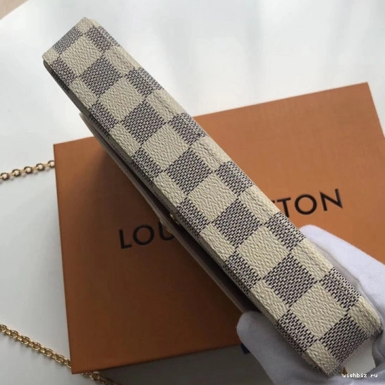 WIS Pochette Felicie Vuitton N63106 Bag Louis Damier 0819